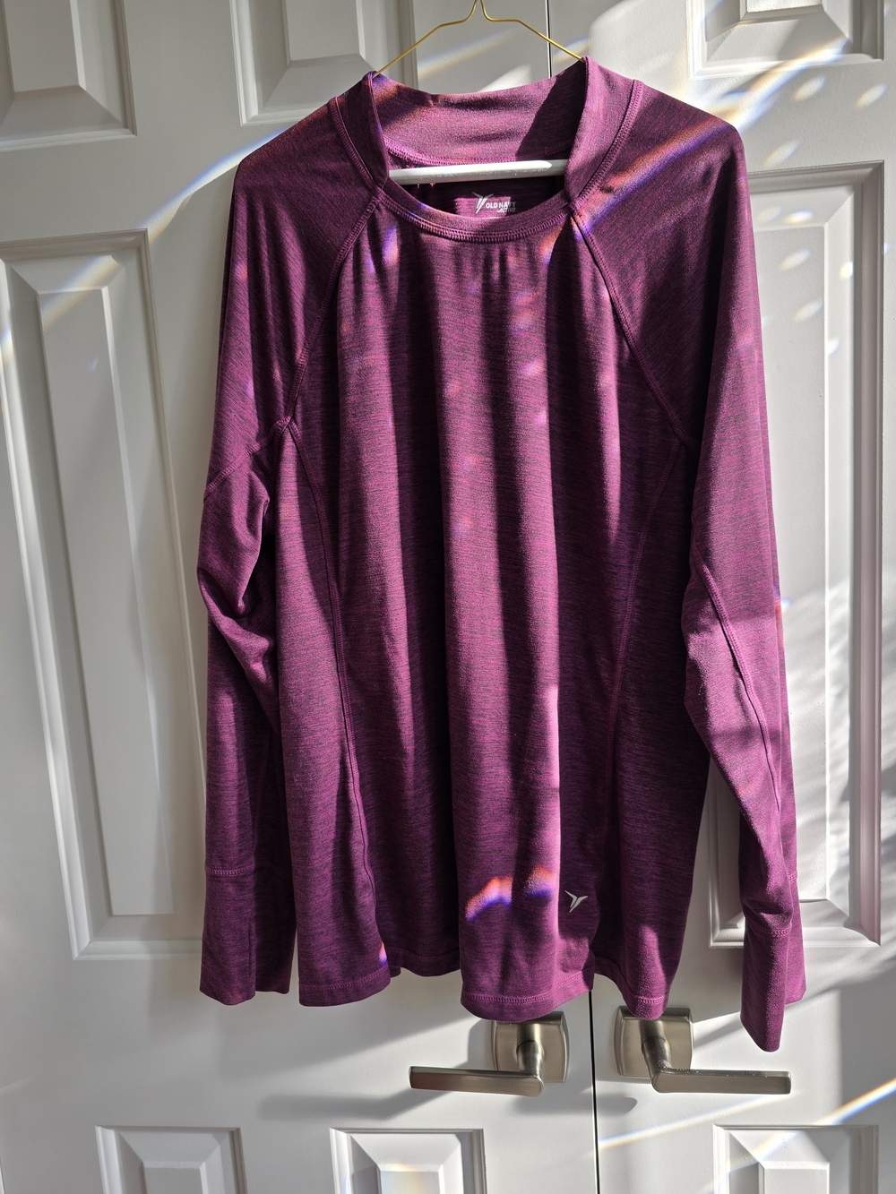 Old Navy Women's Long-Sleeve Performance Top - Plum Xxl